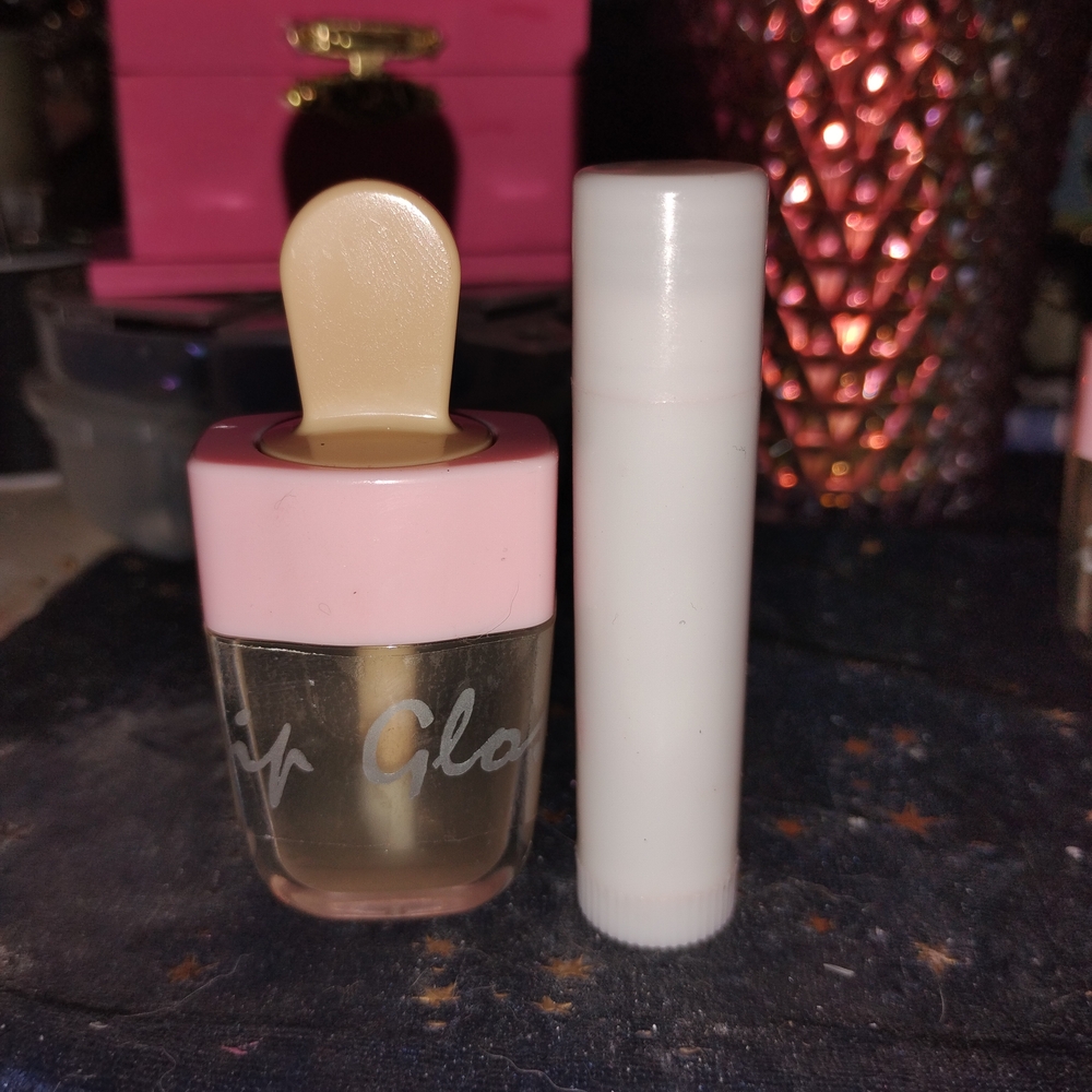Peppermint Lip Gloss/Bubblegum And Cotton CandyBalm Set